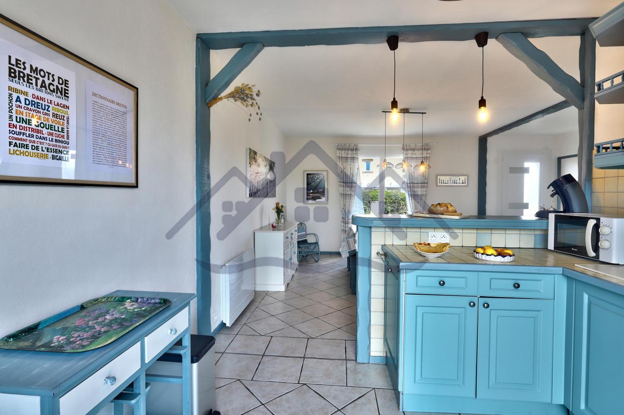 Localise - M3B - Souvenir Du Guil - Maison De Plain-Pied Avec Jardin Clos Au Guilvinec - Tout A Pied, Plages, Port, Centre, Commerces, Marche - Wif Inclus - Linge De Lit Inclus - Animaux Bienvenus Buitenkant foto