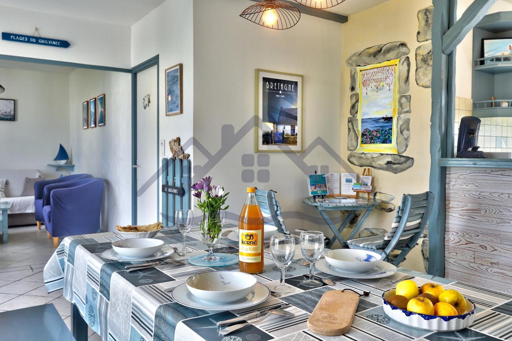 Localise - M3B - Souvenir Du Guil - Maison De Plain-Pied Avec Jardin Clos Au Guilvinec - Tout A Pied, Plages, Port, Centre, Commerces, Marche - Wif Inclus - Linge De Lit Inclus - Animaux Bienvenus Buitenkant foto