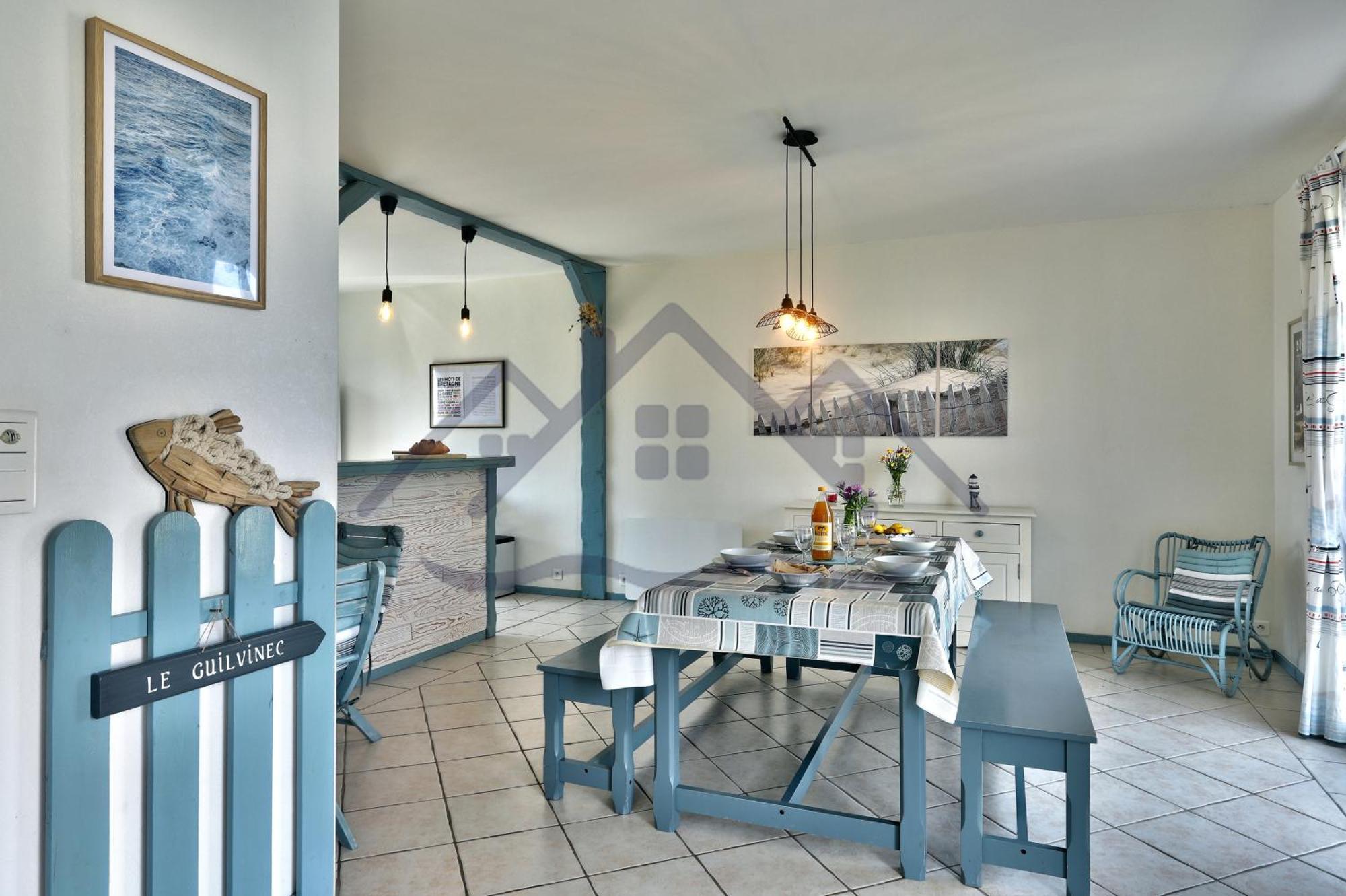 Localise - M3B - Souvenir Du Guil - Maison De Plain-Pied Avec Jardin Clos Au Guilvinec - Tout A Pied, Plages, Port, Centre, Commerces, Marche - Wif Inclus - Linge De Lit Inclus - Animaux Bienvenus Buitenkant foto