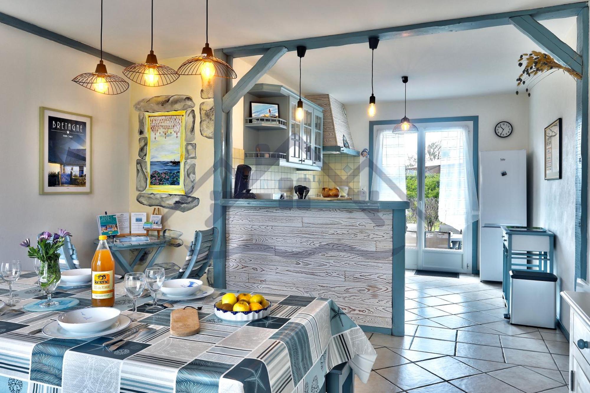 Localise - M3B - Souvenir Du Guil - Maison De Plain-Pied Avec Jardin Clos Au Guilvinec - Tout A Pied, Plages, Port, Centre, Commerces, Marche - Wif Inclus - Linge De Lit Inclus - Animaux Bienvenus Buitenkant foto